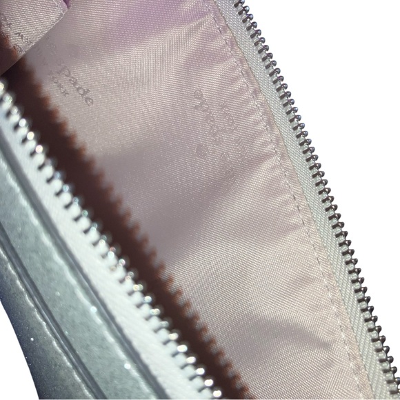 Kate Spade Metallic Silver Clutch. NWOT - Picture 4 of 6